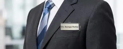 Pin Identificador Credencial Personalizada C/laser, Con Imán Dorado