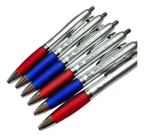 Lapicera Personalizada Laser Boligrafo X200 Unidad Azul Rojo Azul O Rojo Y Gris Azul - Imagen 2