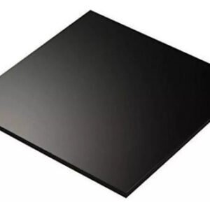 Placa De Acrilico Uv Negro 15x25cm De 4mm De Espesor.