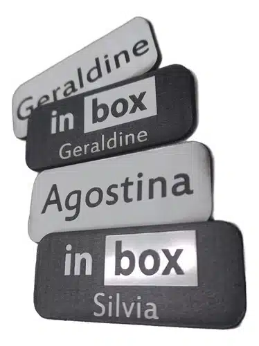 Identificador Nombre Grabado Laser, Credencial, Pin Pack 10 - Imagen 11