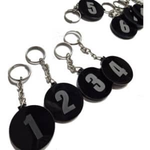 Llavero Acrílico Personalizado Empresa X Pack 10 Unidades