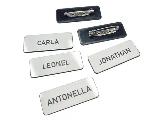 Identificador Nombre Grabado Laser, Credencial, Pin Pack 10 - Imagen 9