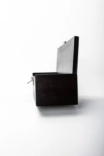 Caja Para Juego De Trinchar En Fibro Facil Lustrada Broche. - Imagen 6