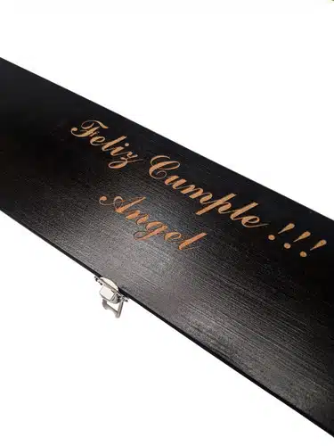 Juego De Trinchar De Madera. Personalizado Hoja Juca 20cm. - Imagen 2