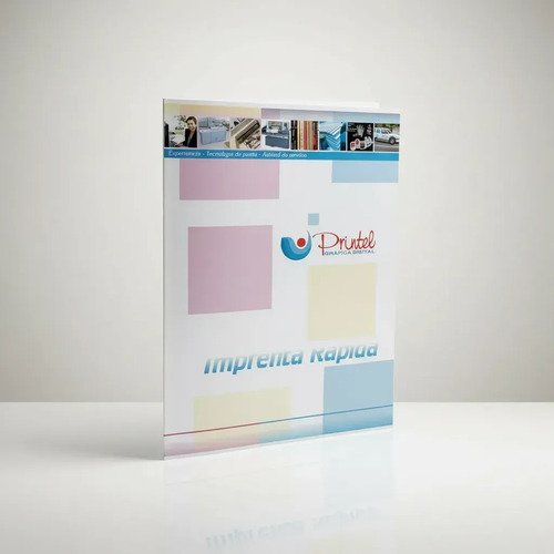 Carpetas Institucionales Personalizadas Laminadas X10 Unidad Blanco