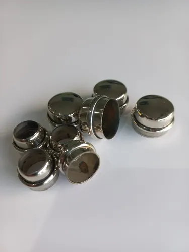 Tapones Y Virolas De Alpaca Para Encabado Cuchillos 20mm X5 Alpaca - Imagen 6