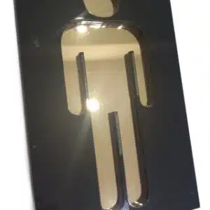 Carteles Señaletica Baños Hombre, Mujer Acrilico Pack 2 Unid