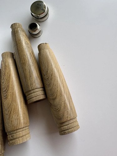 Mangos Encabado Cuchillo X10 Tapones Virolas Alpaca Trinchar Marrón Claro - Imagen 8