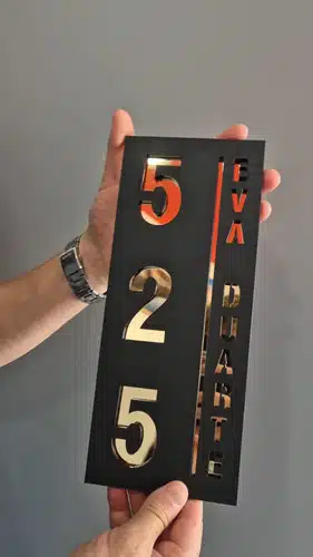 Cartel Numeración Domicilio Casa Direccion Señalizacion12x29 - Imagen 3