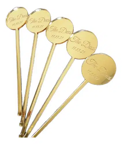 Agitadores Acrílico Trago Largo Personalizados Pack 50 Unid. - Imagen 4