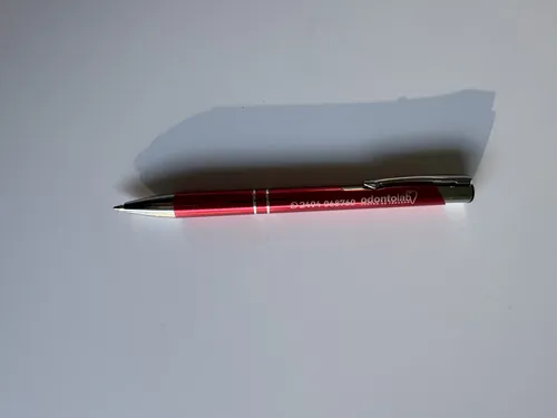 Bolígrafo Lapicera Metálica Personalizada Rojo X200 Unidades Rojo Azul - Imagen 4