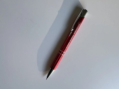 Bolígrafo Lapicera Metálica Personalizada Rojo X200 Unidades Rojo Azul - Imagen 5